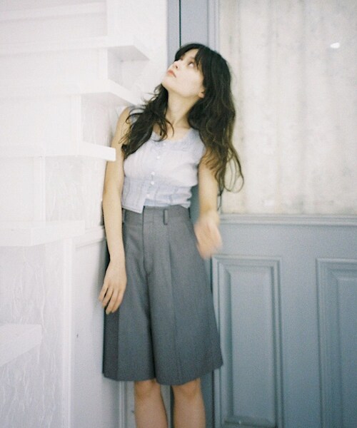 Charles Chaton（シャルルシャトン）の「cotton square blouse コットンスクエアブラウス（シャツ/ブラウス・レディース・ブラック/サックスブルー・FREE）」の18枚目の写真