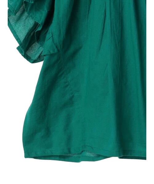 earth music&ecology（アースミュージックアンドエコロジー）の「コットンボイルボリュームブラウス（シャツ/ブラウス・レディース・ブラック/オフホワイト/ブルー/グリーン・FREE）」の12枚目の写真