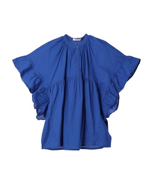 earth music&ecology（アースミュージックアンドエコロジー）の「コットンボイルボリュームブラウス（シャツ/ブラウス・レディース・ブラック/オフホワイト/ブルー/グリーン・FREE）」の5枚目の写真