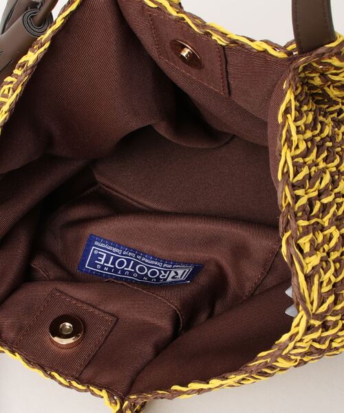 ROOTOTE（ルートート）の「ルートート/タッセル LT.デリ.バスケット-B（かごバッグ・レディース・カーキ/イエロー・FREE）」の7枚目の写真