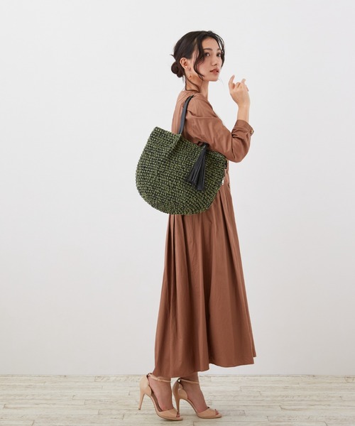 ROOTOTE（ルートート）の「ルートート/タッセル LT.デリ.バスケット-B（かごバッグ・レディース・カーキ/イエロー・FREE）」の20枚目の写真