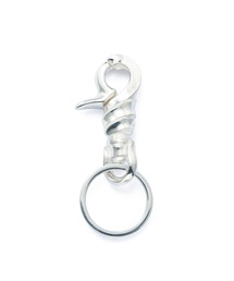 CRIMIE | LETTER RIBBON KYE HOLDER / レターリボン シルバー キーホルダー(キーホルダー)