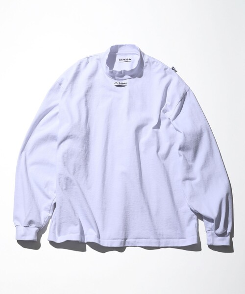 CAHLUMN(カウラム)の「CAHLUMN/カウラム Heavy Weight Jersey Mock Neck L/S Tee/ヘビーウェイトジャージー モックネック ロングスリーブTシャツ(Tシャツ/カットソー・メンズ・ライトグレー/ネイビー/ホワイト/ブルー・MEDIUM/LARGE/X-LARGE/XX-LARGE)」の14枚目の写真