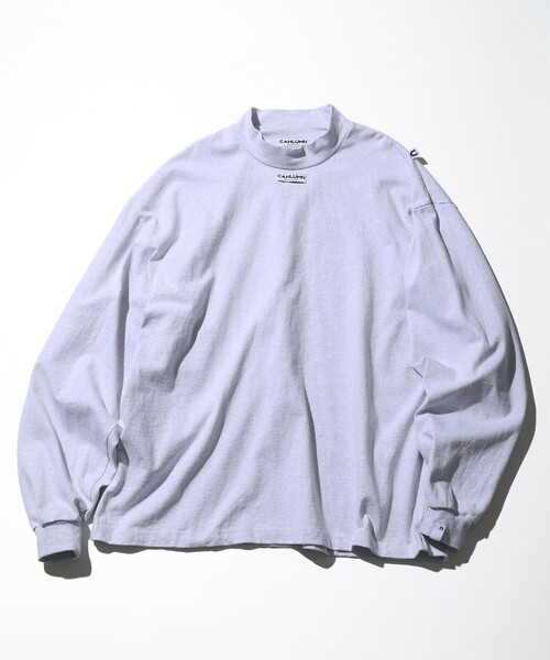 CAHLUMN(カウラム)の「CAHLUMN/カウラム Heavy Weight Jersey Mock Neck L/S Tee/ヘビーウェイトジャージー モックネック ロングスリーブTシャツ(Tシャツ/カットソー・メンズ・ライトグレー/ネイビー/ホワイト/ブルー・MEDIUM/LARGE/X-LARGE/XX-LARGE)」の19枚目の写真