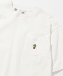 coen | サマーベアワンポイント刺繍Tシャツ（WEB限定カラー）(Tシャツ/カットソー)