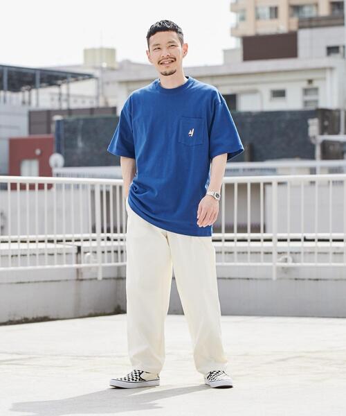 coen（コーエン）の「サマーベアワンポイント刺繍Tシャツ（WEB限定カラー）（Tシャツ/カットソー・メンズ・ホワイト/ブラック/ネイビー/オフホワイト/ライム/ライラック・S/M/L/XL）」の7枚目の写真