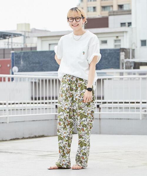 coen（コーエン）の「サマーベアワンポイント刺繍Tシャツ（WEB限定カラー）（Tシャツ/カットソー・メンズ・ホワイト/ブラック/ネイビー/オフホワイト/ライム/ライラック・S/M/L/XL）」の10枚目の写真