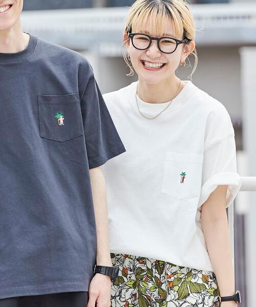 coen（コーエン）の「サマーベアワンポイント刺繍Tシャツ（WEB限定カラー）（Tシャツ/カットソー・メンズ・ホワイト/ブラック/ネイビー/オフホワイト/ライム/ライラック・S/M/L/XL）」の15枚目の写真