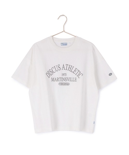 DISCUS ATHLETIC（ディスカス　アスレチック）の「【DISCUS ATHLETIC/ディスカスアスレチック】ロゴTシャツ（Tシャツ/カットソー・レディース・ネイビー/ホワイト系その他/キャメル/グリーン/ホワイト・38）」の15枚目の写真