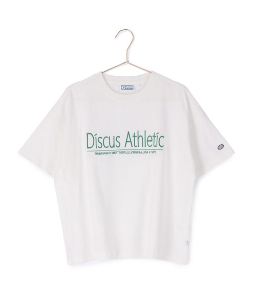 DISCUS ATHLETIC（ディスカス　アスレチック）の「【DISCUS ATHLETIC/ディスカスアスレチック】ロゴTシャツ（Tシャツ/カットソー・レディース・ネイビー/ホワイト系その他/キャメル/グリーン/ホワイト・38）」の10枚目の写真
