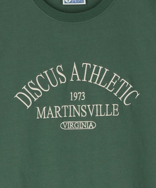 DISCUS ATHLETIC（ディスカス　アスレチック）の「【DISCUS ATHLETIC/ディスカスアスレチック】ロゴTシャツ（Tシャツ/カットソー・レディース・ネイビー/ホワイト系その他/キャメル/グリーン/ホワイト・38）」の19枚目の写真