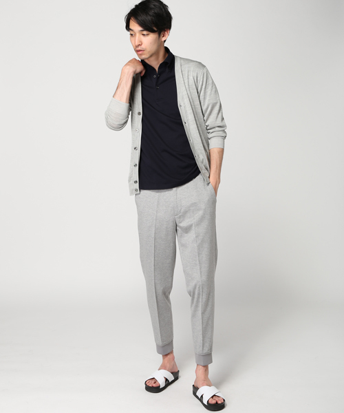 EDIFICE（エディフィス）の「◇カルゼジャージ イージーリブスラックス（その他パンツ・メンズ・チャコールグレー/ネイビー・42/44/48/46）」の14枚目の写真