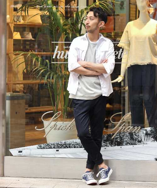 EDIFICE（エディフィス）の「◇カルゼジャージ イージーリブスラックス（その他パンツ・メンズ・チャコールグレー/ネイビー・42/44/48/46）」の17枚目の写真