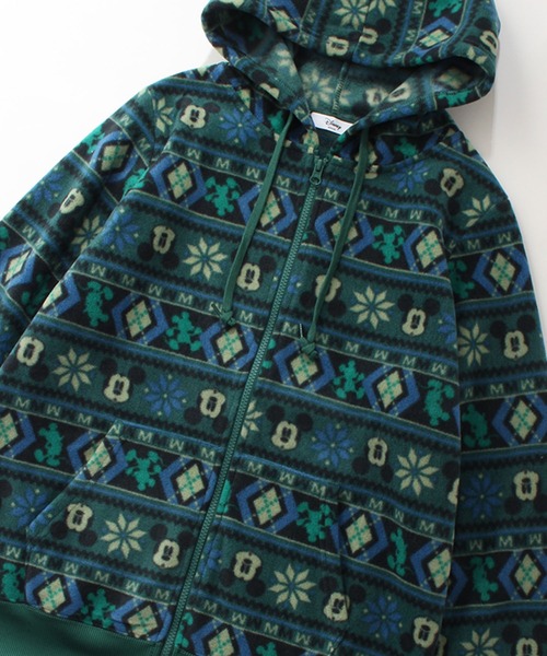 Disney（ディズニー）の「【Disney/ディズニー】アートワークデザイン フリース ジップパーカー（パーカー・レディース・グリーン/グレー系その他/モカ/ブラック・M/L）」の9枚目の写真