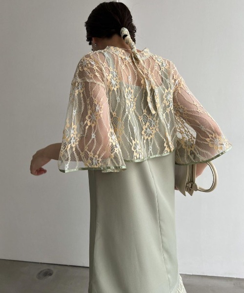 WILLFULLY（ウィルフリー）の「tulle lace panel switching