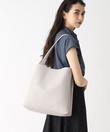 ◆【A4収納可/軽量】合皮タテ型ワンショルダーバッグ