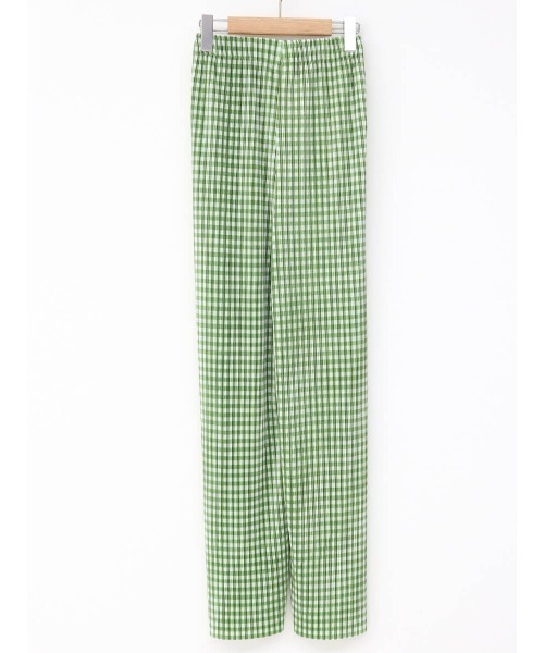 セール】ギンガムチェックプリーツイージーパンツ / ギンガム