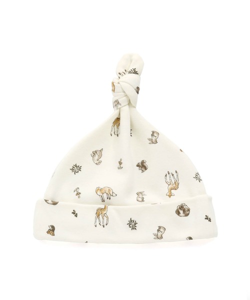 MAKE YOUR DAY（メイクユアデイ）の「やさしい3柄ビーニー（その他ベビー用品・キッズ・ブラウン/オレンジ/ネイビー・FREE）」の4枚目の写真