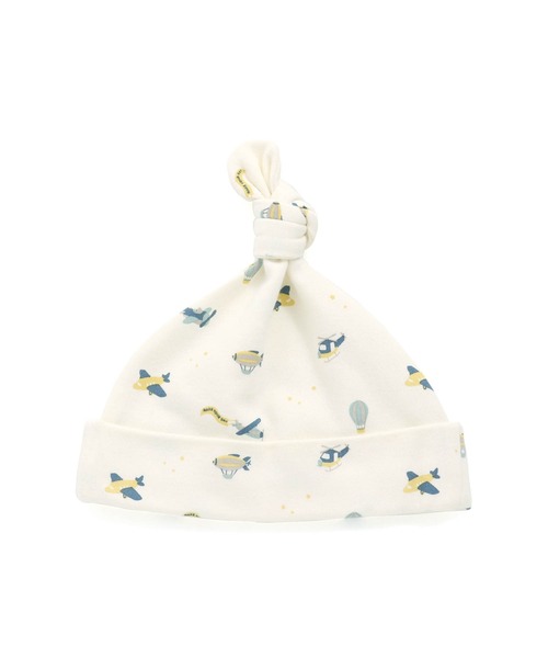 MAKE YOUR DAY（メイクユアデイ）の「やさしい3柄ビーニー（その他ベビー用品・キッズ・ブラウン/オレンジ/ネイビー・FREE）」の5枚目の写真