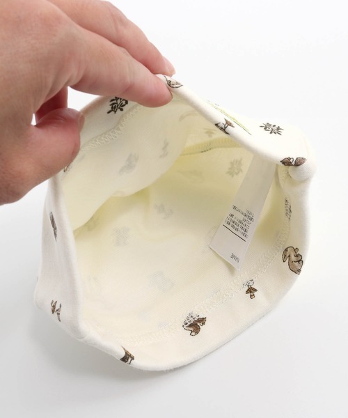 MAKE YOUR DAY（メイクユアデイ）の「やさしい3柄ビーニー（その他ベビー用品・キッズ・ブラウン/オレンジ/ネイビー・FREE）」の8枚目の写真