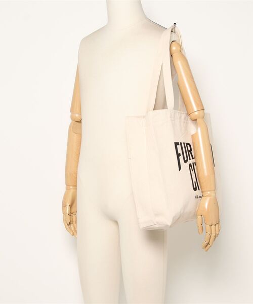 NO WAY(ノーウェイ)の「/北の国から x THE BEYOND AND PRODUCTS/FURANO CITY tote bag(トートバッグ・メンズ・オフホワイト/ブラック・FREE)」の6枚目の写真