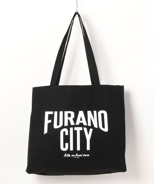 NO WAY(ノーウェイ)の「/北の国から x THE BEYOND AND PRODUCTS/FURANO CITY tote bag(トートバッグ・メンズ・オフホワイト/ブラック・FREE)」の13枚目の写真