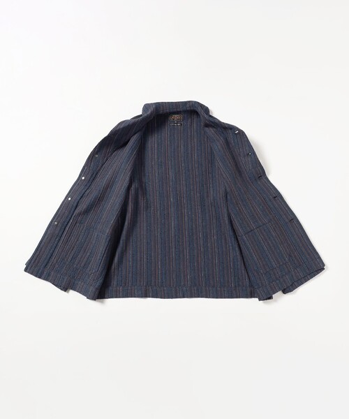 BEAMS PLUS（ビームスプラス）の「BEAMS PLUS / ヒッコリー ツイード ミリタリー ショールカラー ジャケット（ブルゾン・メンズ・ネイビー・XL/L/M/S）」の15枚目の写真