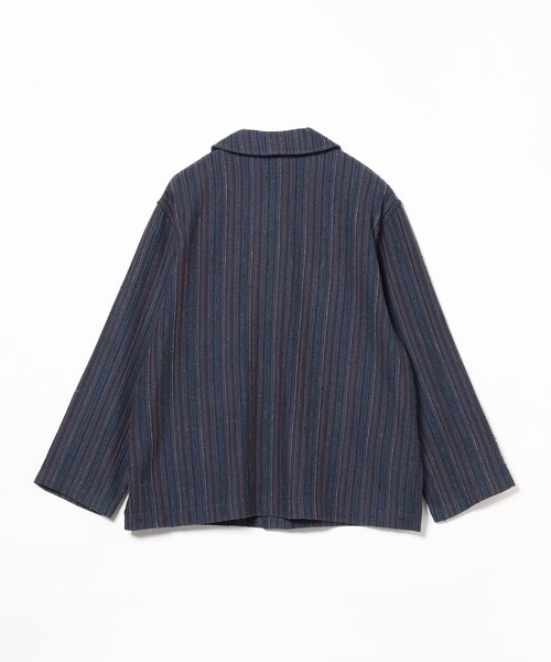 BEAMS PLUS（ビームスプラス）の「BEAMS PLUS / ヒッコリー ツイード ミリタリー ショールカラー ジャケット（ブルゾン・メンズ・ネイビー・XL/L/M/S）」の16枚目の写真