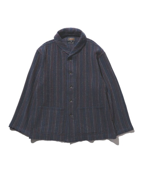 BEAMS PLUS（ビームスプラス）の「BEAMS PLUS / ヒッコリー ツイード ミリタリー ショールカラー ジャケット（ブルゾン・メンズ・ネイビー・XL/L/M/S）」の19枚目の写真