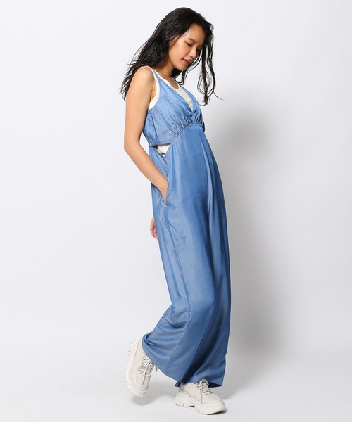 FOREVER 21（フォーエバー トゥエンティーワン）の「【2023AW】シャンブレーオールインワン（つなぎ/オールインワン・レディース・ブラック/ブルー・SMALL/MEDIUM）」の19枚目の写真