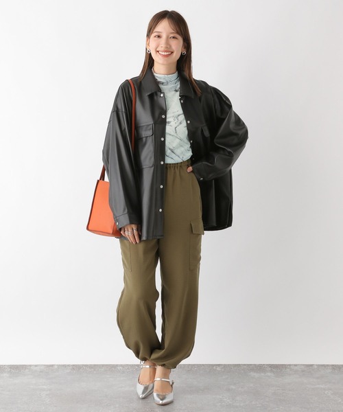 LEPSIM(レプシィム)の「ニュアンス柄シアープルオーバー 971939(Tシャツ/カットソー・レディース・グレー/ベージュ/アイボリー・FREE)」の11枚目の写真