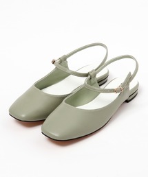 ストラップフラットパンプス