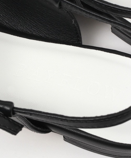 BAYFLOW（ベイフロー）の「ストラップフラットパンプス（パンプス・レディース・ブラック/クリアグリーン・LARGE/MEDIUM）」の10枚目の写真