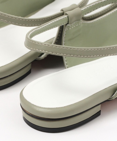 BAYFLOW（ベイフロー）の「ストラップフラットパンプス（パンプス・レディース・ブラック/クリアグリーン・LARGE/MEDIUM）」の12枚目の写真