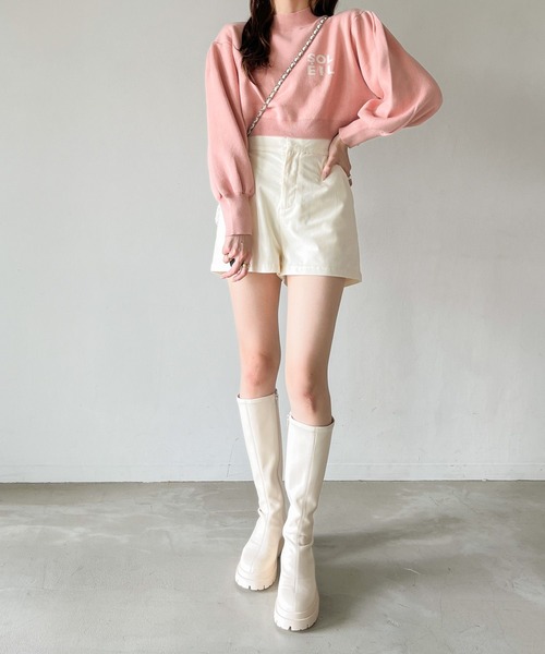 Heather（ヘザー）の「アソートロゴニット 978344（ニット/セーター