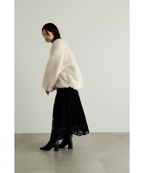 新品 JILL STUART 23AW カーリーフェイクファーショートブルゾン JILL STUART（ジルスチュアート）の「◇カーリーフェイクファー