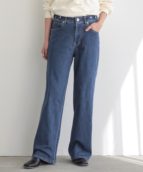 n'OrLABEL（ノアールレーベル）の「『ストレッチストレートデニムパンツ』（デニムパンツ・レディース・ブラック/インディゴブルー/ブルー/ネイビー/ブルー系その他・M/L/LL）」の4枚目の写真