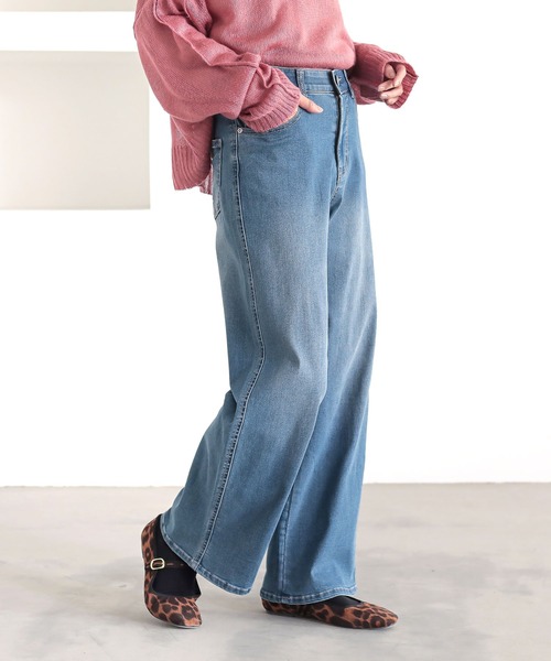 n'OrLABEL（ノアールレーベル）の「『ストレッチストレートデニムパンツ』（デニムパンツ・レディース・ブラック/インディゴブルー/ブルー/ネイビー/ブルー系その他・M/L/LL）」の21枚目の写真