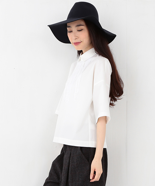 Ray BEAMS(レイビームス)の「◇RBS / フリンジチョーカー シャツ(シャツ/ブラウス・レディース・ホワイト/ブラック・ONE SIZE)」の11枚目の写真