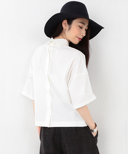 Ray BEAMS(レイビームス)の「◇RBS / フリンジチョーカー シャツ(シャツ/ブラウス・レディース・ホワイト/ブラック・ONE SIZE)」の12枚目の写真