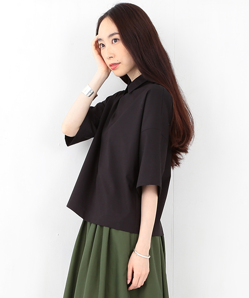 Ray BEAMS(レイビームス)の「◇RBS / フリンジチョーカー シャツ(シャツ/ブラウス・レディース・ホワイト/ブラック・ONE SIZE)」の8枚目の写真