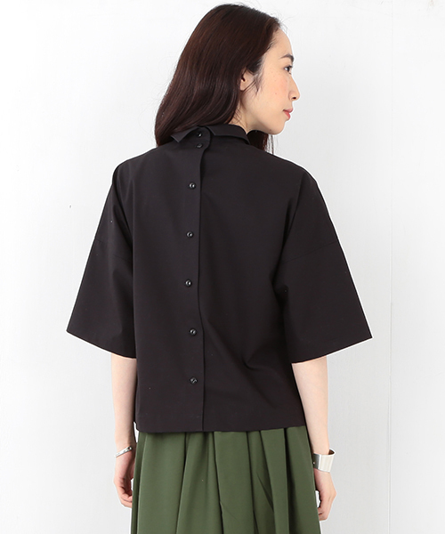 Ray BEAMS(レイビームス)の「◇RBS / フリンジチョーカー シャツ(シャツ/ブラウス・レディース・ホワイト/ブラック・ONE SIZE)」の3枚目の写真