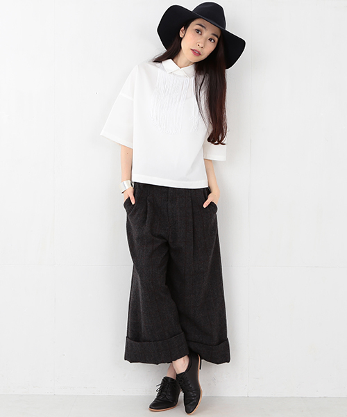 Ray BEAMS(レイビームス)の「◇RBS / フリンジチョーカー シャツ(シャツ/ブラウス・レディース・ホワイト/ブラック・ONE SIZE)」の20枚目の写真