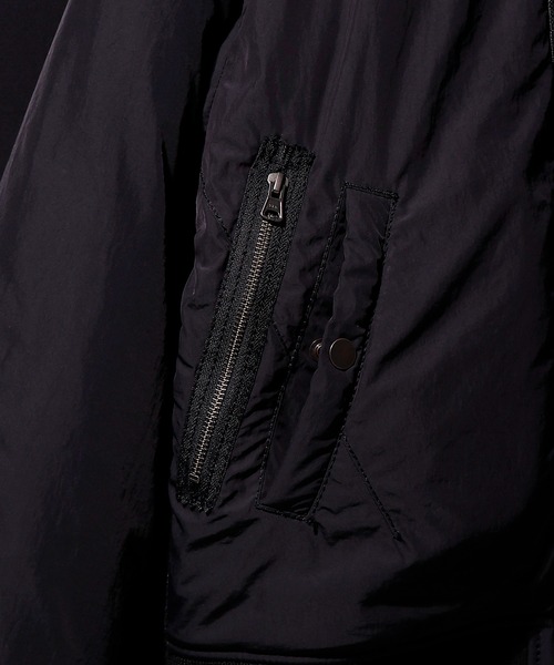 NUMBER (N)INE（ナンバーナイン）の「MATTE NYLON OVER MA-1 JACKET / マッドナイロン 中綿 エムエーワン ジャケット（MA-1・メンズ・グレー系その他/ブラック・3/2/4）」の6枚目の写真