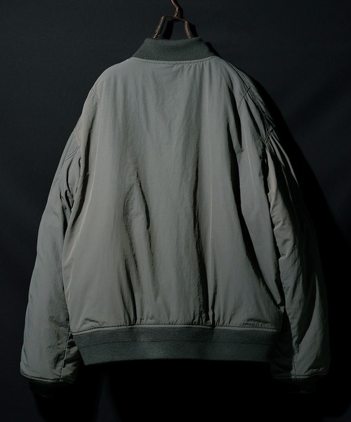 NUMBER (N)INE（ナンバーナイン）の「MATTE NYLON OVER MA-1 JACKET / マッドナイロン 中綿 エムエーワン ジャケット（MA-1・メンズ・グレー系その他/ブラック・3/2/4）」の19枚目の写真