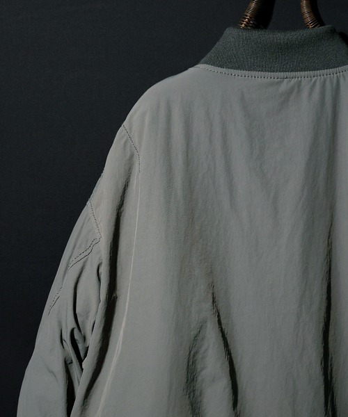 NUMBER (N)INE（ナンバーナイン）の「MATTE NYLON OVER MA-1 JACKET / マッドナイロン 中綿 エムエーワン ジャケット（MA-1・メンズ・グレー系その他/ブラック・3/2/4）」の20枚目の写真