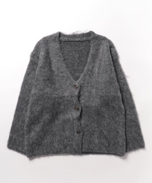 STYLEBLOCK(スタイルブロック)の「ニットカーディガン(カーディガン/ボレロ・レディース・ブルー/チャコールグレー/ピンク/グレー/モカ/イエロー/グリーン/アイボリー・M)」の3枚目の写真