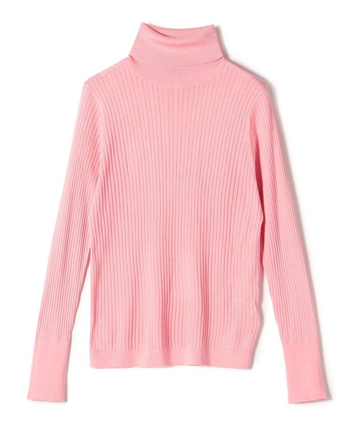 SHIPS(シップス)の「SHIPS Primary Navy Label:シルク カシミヤ タートルネック(ニット/セーター・レディース・ネイビー/ブラック/オフホワイト/ミント/ライトグレー/ライトピンク・38/36)」の6枚目の写真