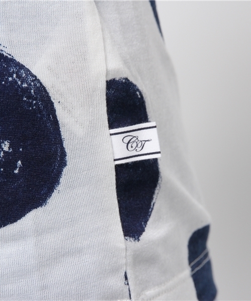 CIAOPANIC TYPY（チャオパニックティピー）の「テンセル混ハンドドットTシャツ（Tシャツ/カットソー・レディース・ホワイト/グレー・FREE）」の6枚目の写真