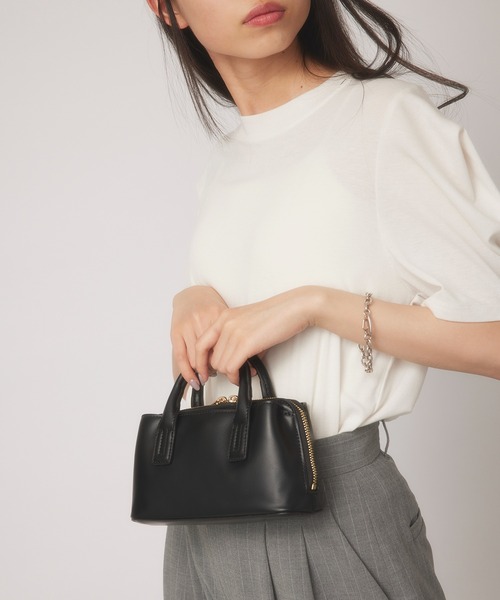 MIAN （ミアン）の「【MIAN】3部屋ウォレットミニショルダーバッグ 2231-246-1（ショルダーバッグ・レディース・マスタード/ブラック/グレイッシュベージュ・FREE）」の11枚目の写真